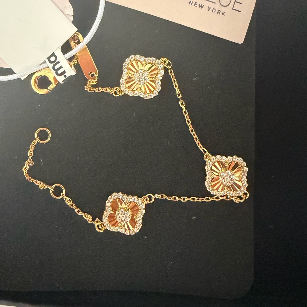 Rachel Zoe Gold Bracelet with Silver Accents